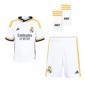 Fotballdrakt Barn Real Madrid Vinicius Junior #7 Hjemmedraktsett 2023-24 Kortermet (+ Korte bukser)